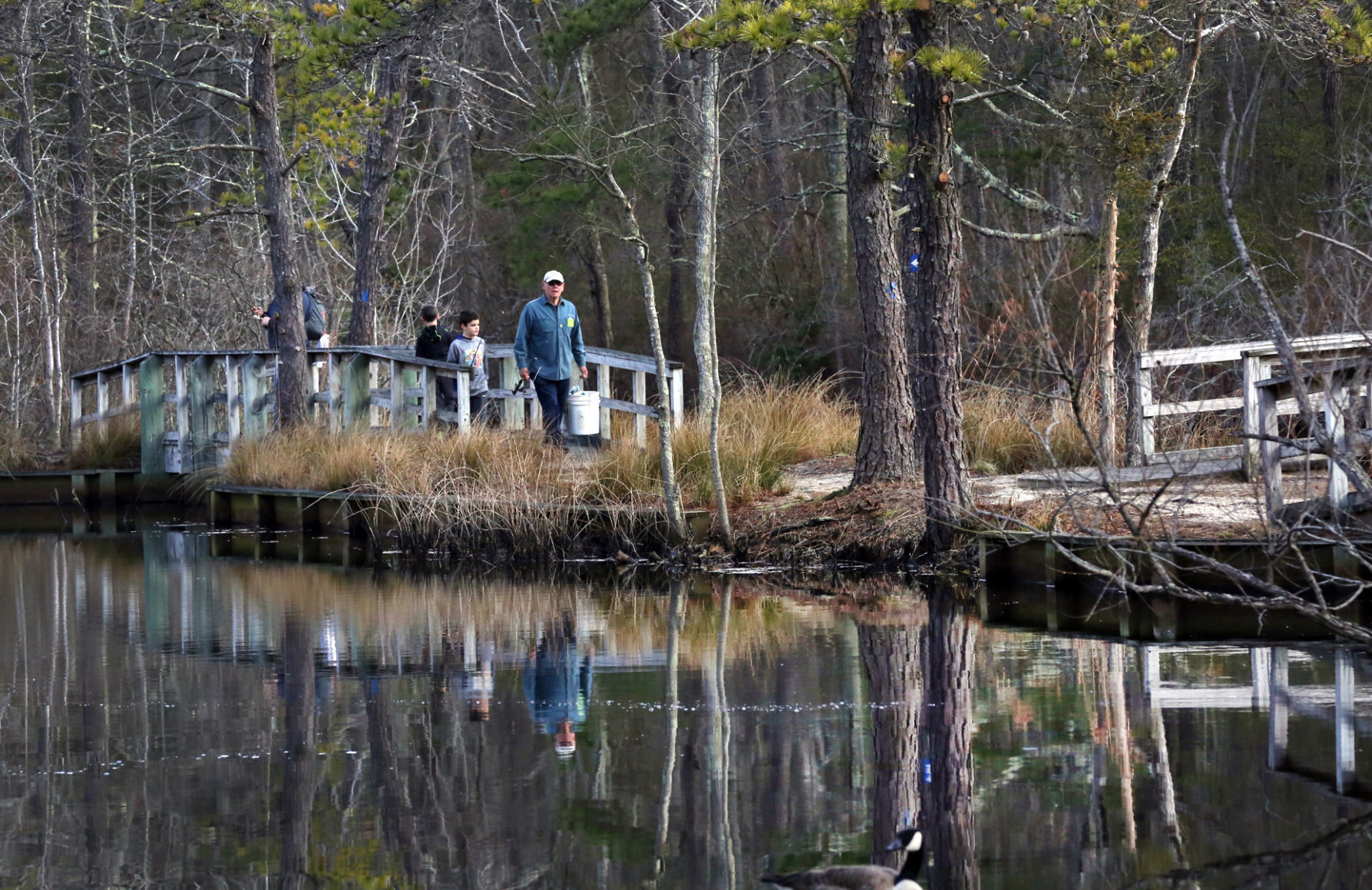 Trout fishing at Birch Grove